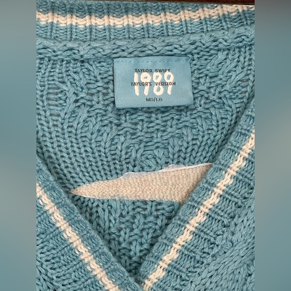 Brand New Taylor Swift 1989 Blue Cardigan - Picture 4 of 7